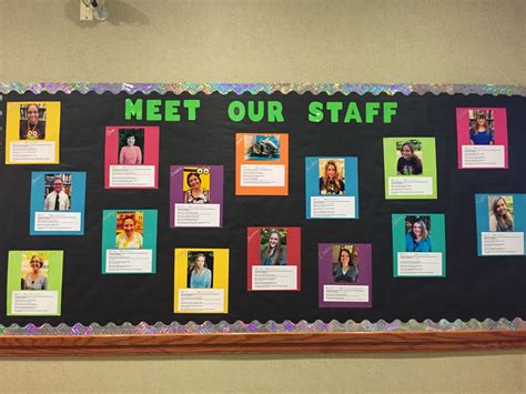 Meet the staff bulletin board ideas. Things To Know About Meet the staff bulletin board ideas. 
